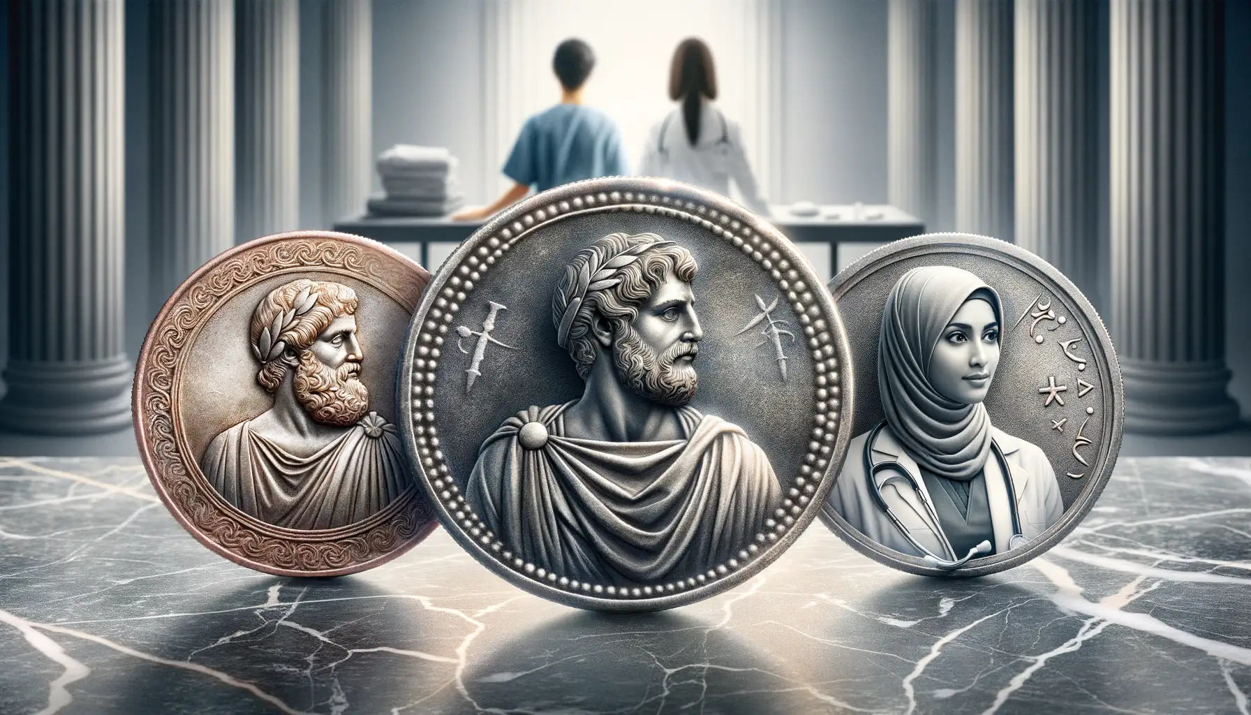 Historical Background of Medical Professionals on Coins