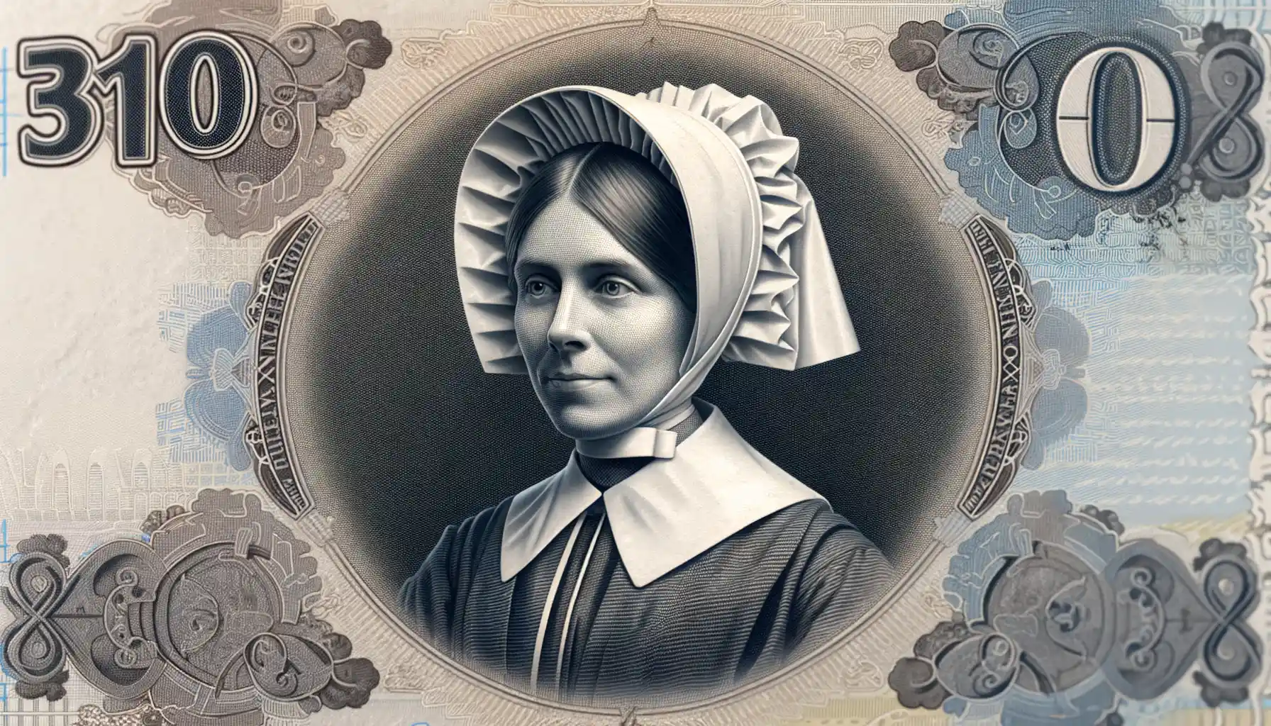 Representation of Florence Nightingale on Currency