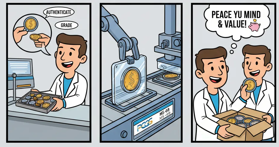 PCGS coin certification process